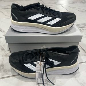 Adidas Adizero Boston 11 Mens Road Running Shoes Black Carbon Multi Size